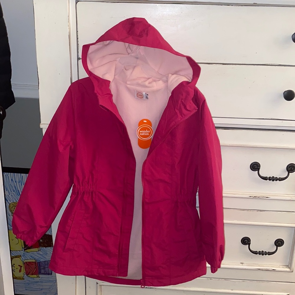 Brand new girls waterproof jacket
